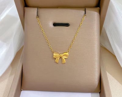The Golden Bow Necklace