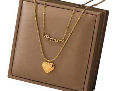 Forever Heart Layered Necklace
